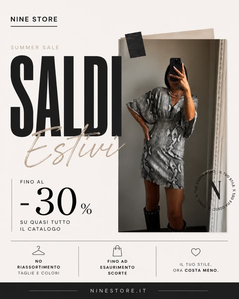 Saldi Estivi fino al 30%