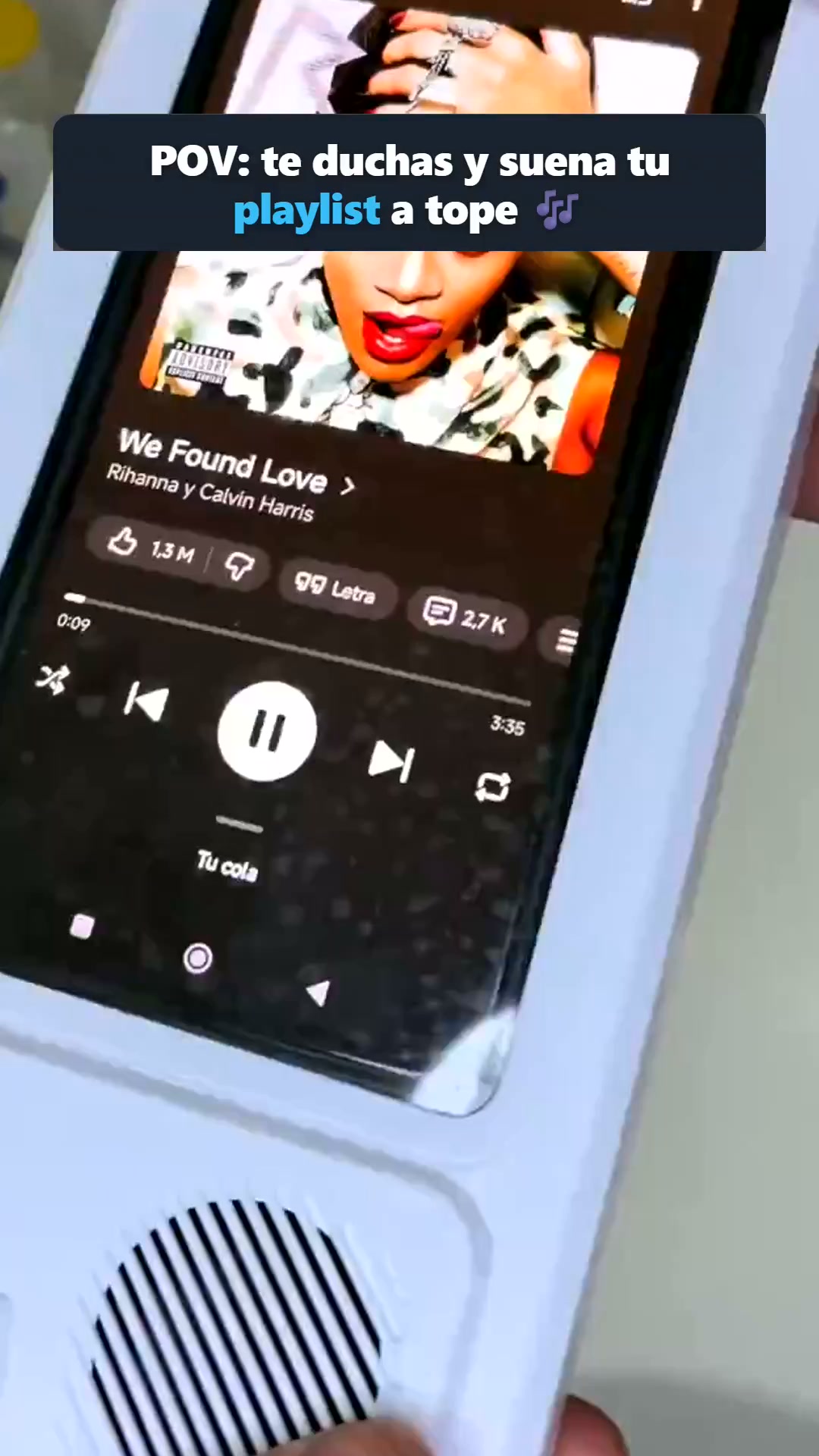 Tu ducha nunca ha sonado así