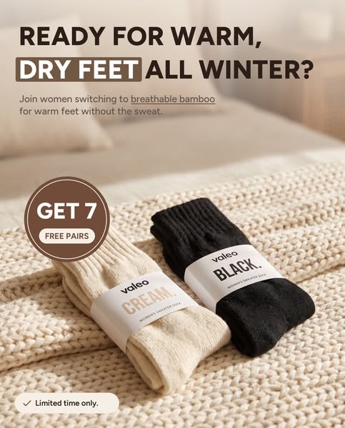 Cozy Bamboo Sweater Socks
