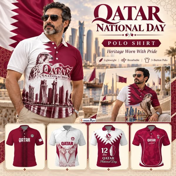 Qatar National Day Polo Shirt