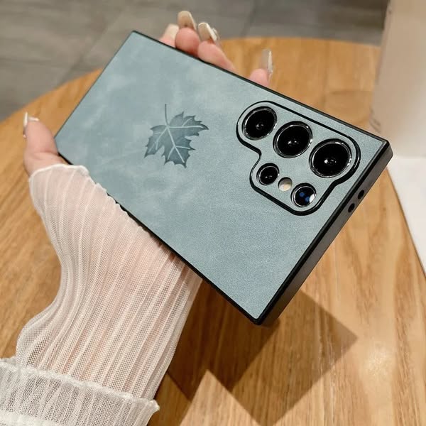 Maple Leaf Lambskin Texture Case