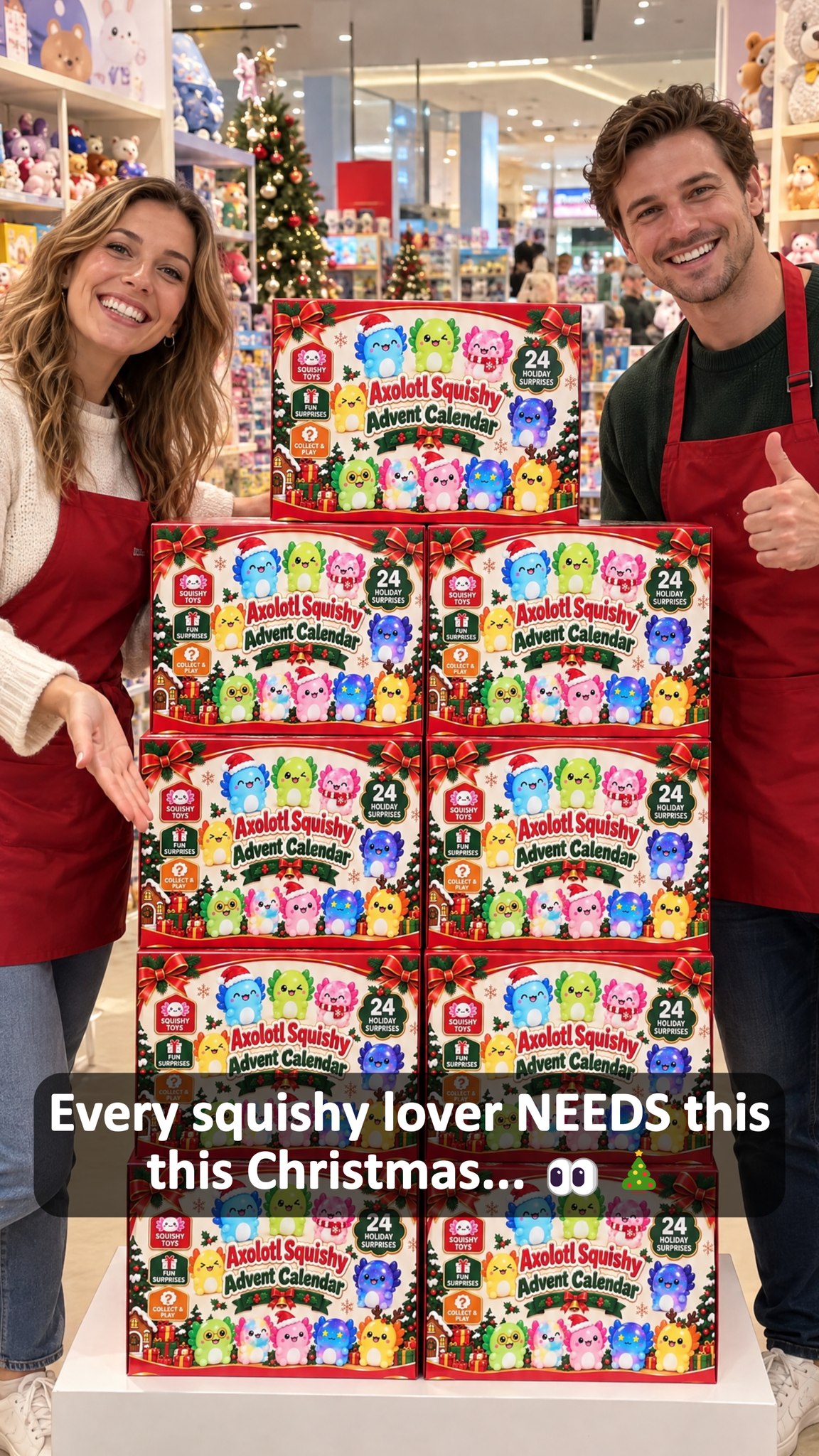 Get the squishy lover on the Christmas list an Advent Calendar packed with 24 surprises to squeeze, play with, and collect all season