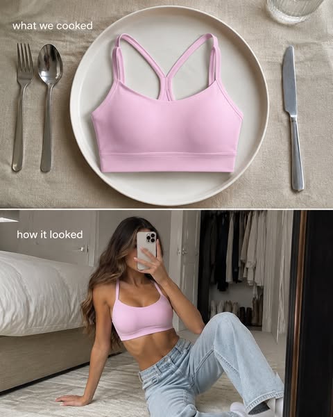 Y Racerback Thin Straps Yoga Bra