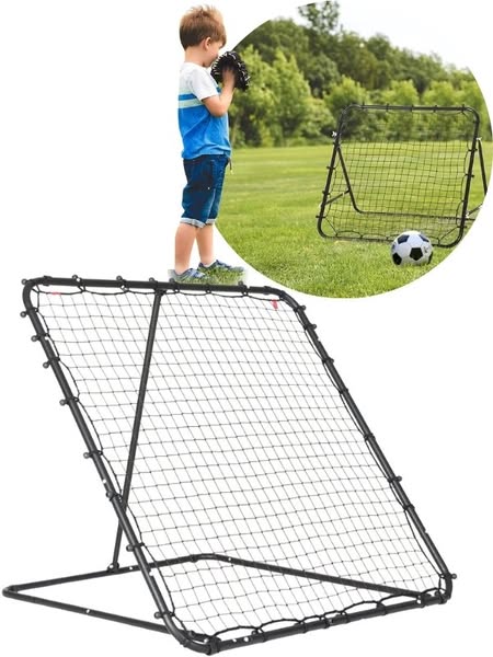 Mzone fotboll justerbart rebounder mål - 120x120cm