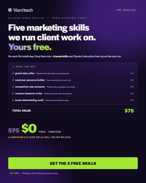 Five marketing skills. Yours free.