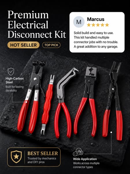 Automotive Electrical Disconnect Pliers Kit