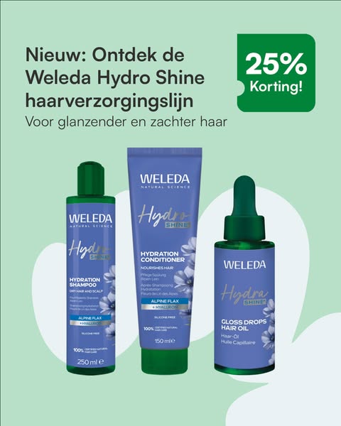 25% korting op Weleda!