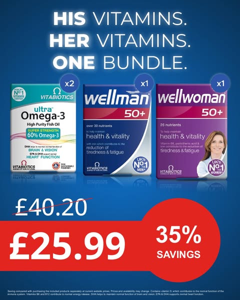 Save 35% On 50+ Vitamins Bundle