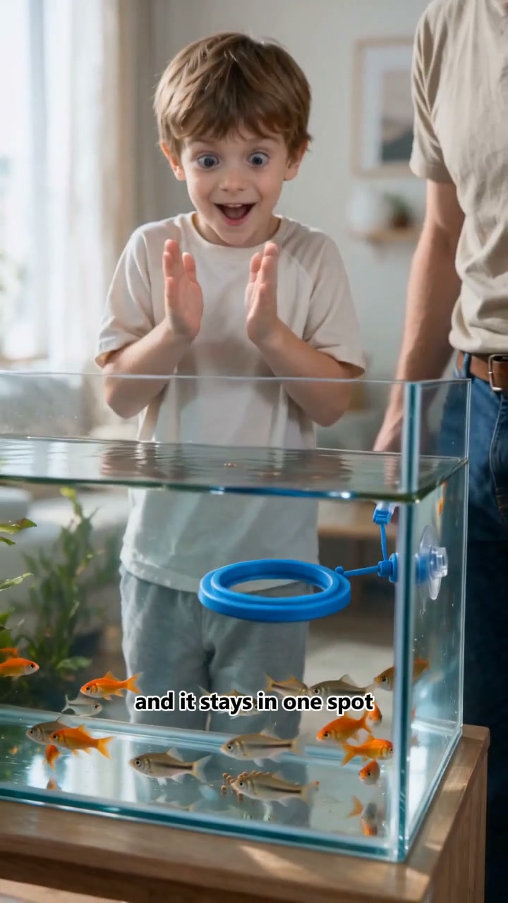 Floating Fish Feeding Ring with Suction Cup for Aquarium