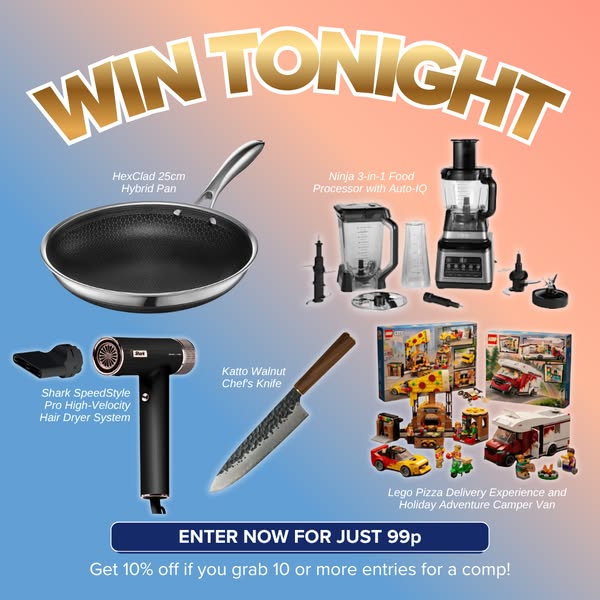 Winners will be drawn tonight!