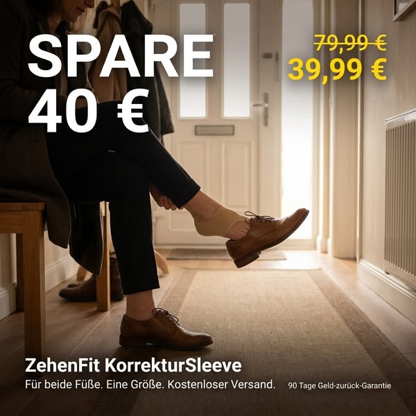 Endlich. Eine Hallux-valgus-Behandlung, die wirklich wirkt — ohne Operation.