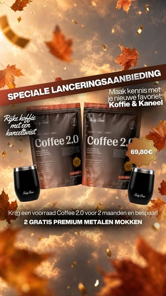 Krijg 2x Coffee 2.0 + 2 GRATIS mokken