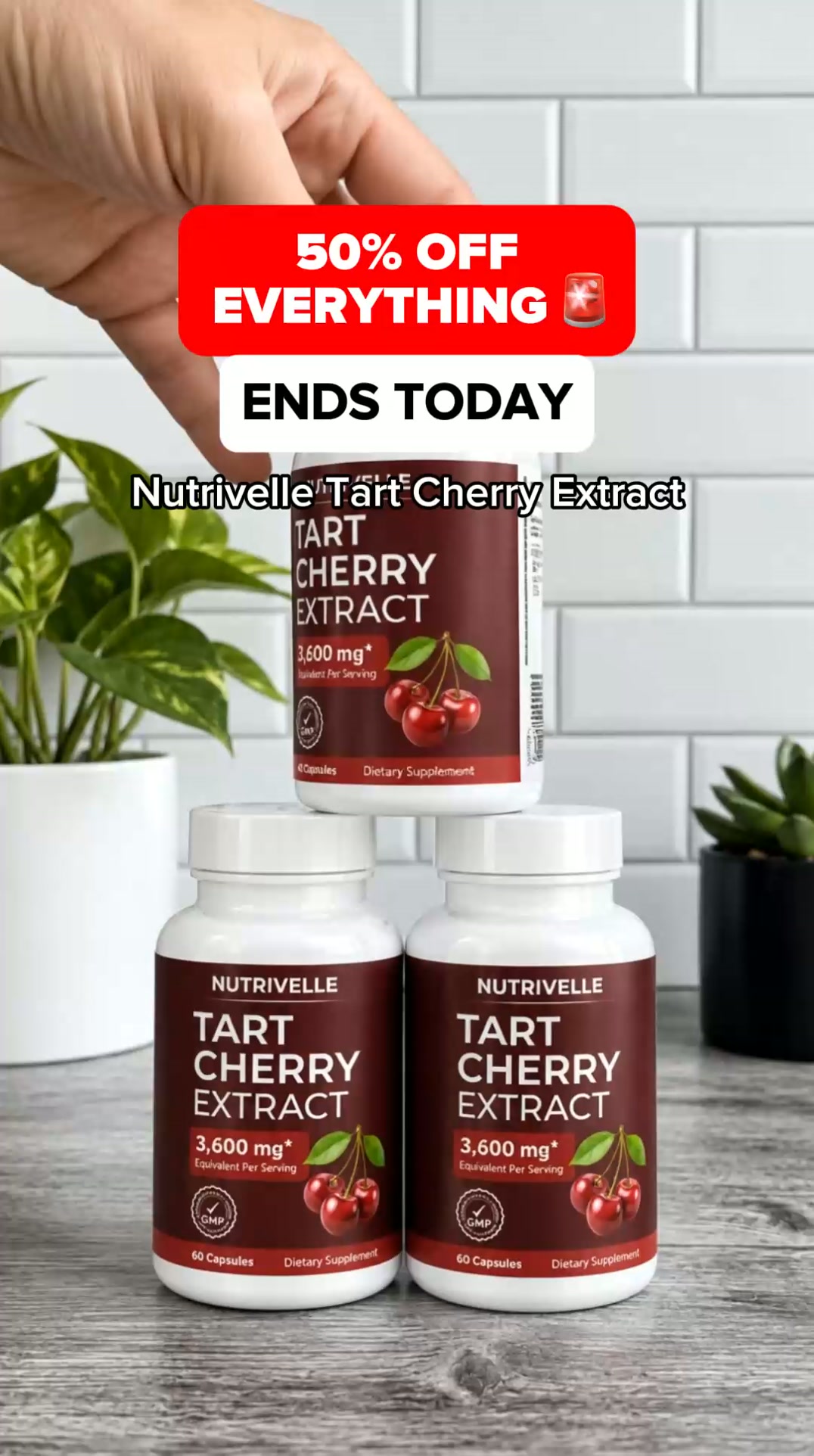Tart Cherry Extract - 3,600 Mg Equivalent