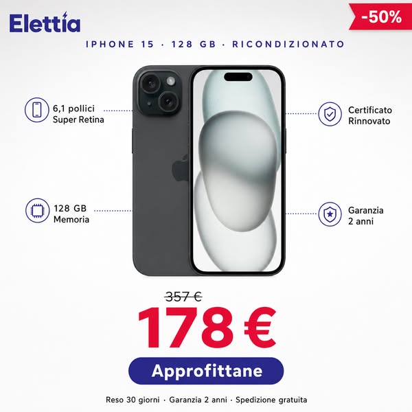 iPhone 15 a metà prezzo