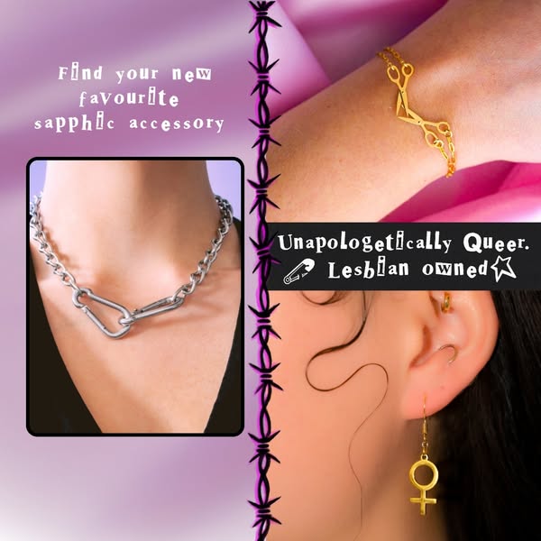 Queer LGBTQ+ jewellery and art