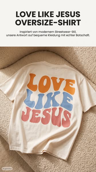 Love Like Jesus Oversize Shirt