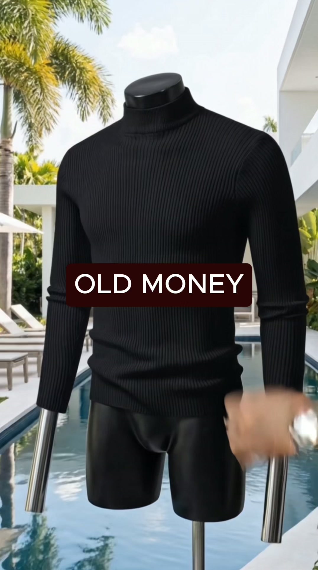 Milano Ribbed Mock Neck