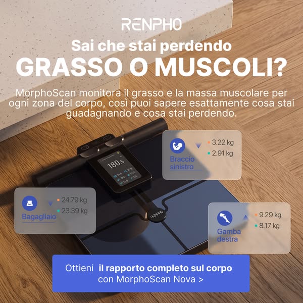 Precisione migliorata grazie alla tecnologia ITO e agli 8 elettrodi
