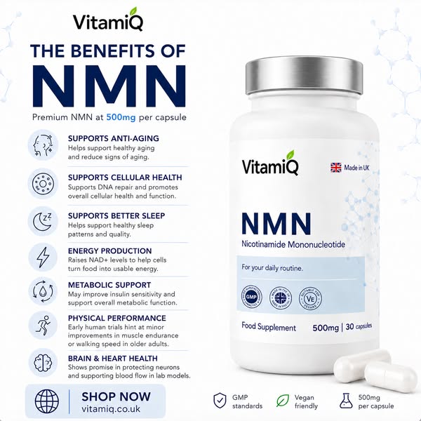 Premium NMN. Made in the UK.