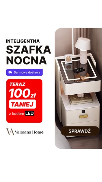100 zł na smart szafki Valleans
