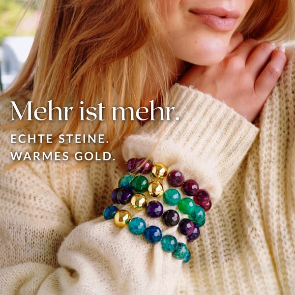 Echte Steine. Warmes Gold.