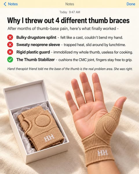 Thumb Stabilizer – Soft Support, Fingers Free | Hand Hearth