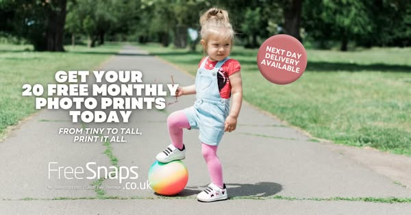 20 Free Prints Every Month