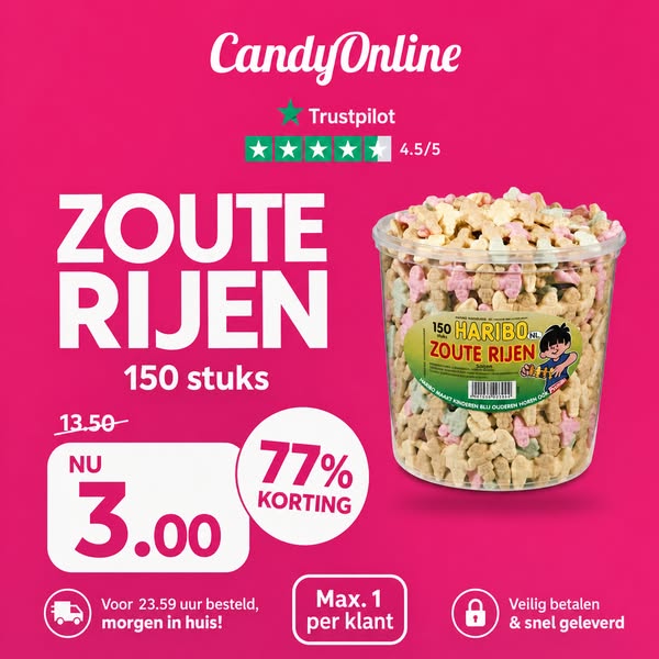 BAK HARIBO VOOR MAAR €3!