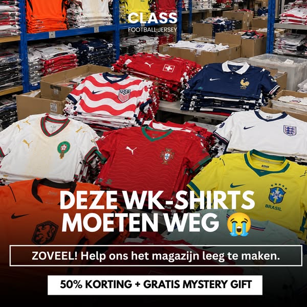Tot 60% korting op Kids WK-shirts