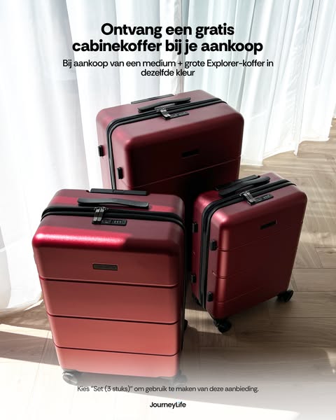 Ontvang je gratis handbagagekoffer