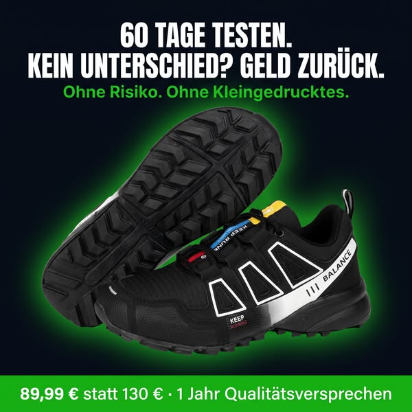 Sorgenfrei laufen, den ganzen Tag