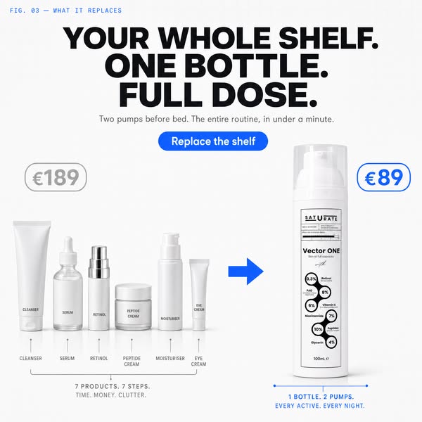 Your whole shelf, in one bottle