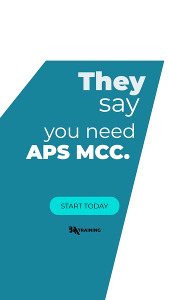 Train for APS MCC—Lowest Price in the Market