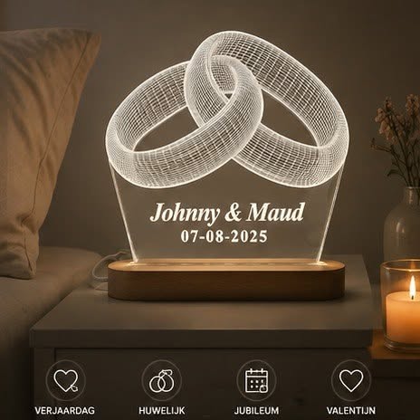 3d ringen lampje - Bella Mia