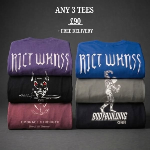 Any 3 Oversized Tees for £90