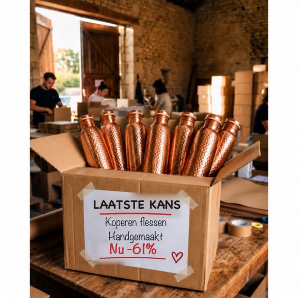 DUO-AANBIEDING – 50% KORTING | Levenslange garantie • Gratis verzending in Nederland • 99,88% zuiver koperen waterfle