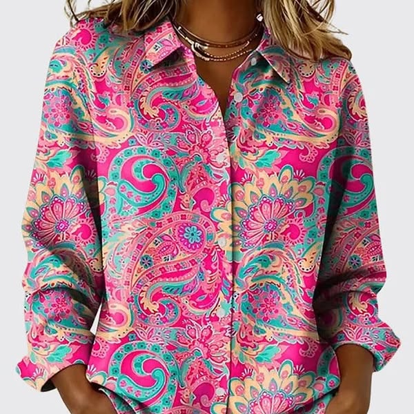 The blouse that brightens the greyer days — Joanna, £34.95.