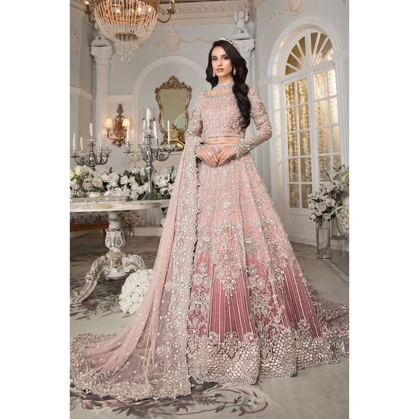 Maria B Bridal couture Pink shade (EX-140)