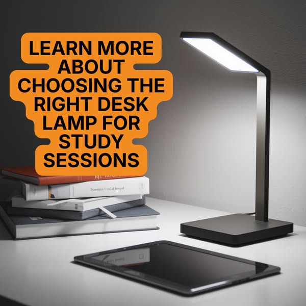 Learn more about choosing the right desk lamp for study sessions
