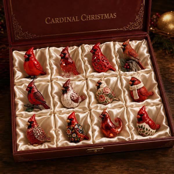 Last 50 pcs High-quality modelCardinal Christmas 24-Day Countdown Ca