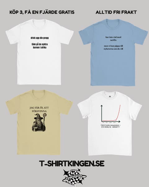 T-shirts som får folk att vända sig om