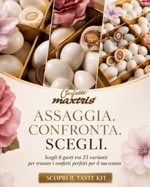 Conosci i gusti dei Confetti Maxtris®, li adorerai