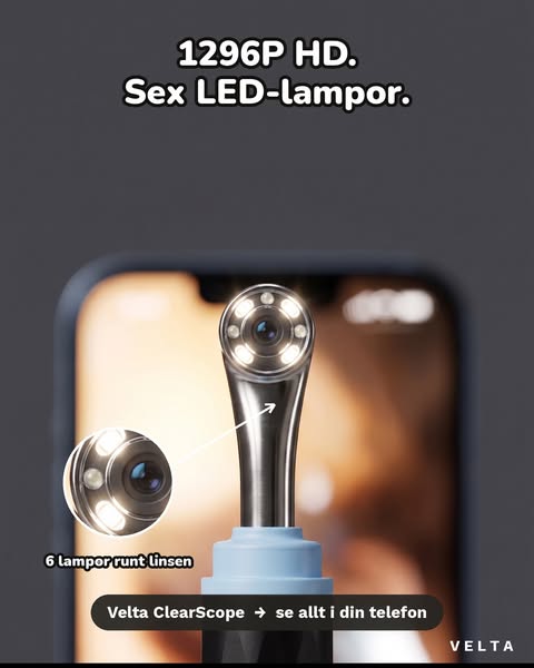 1296P HD med sex LED-lampor