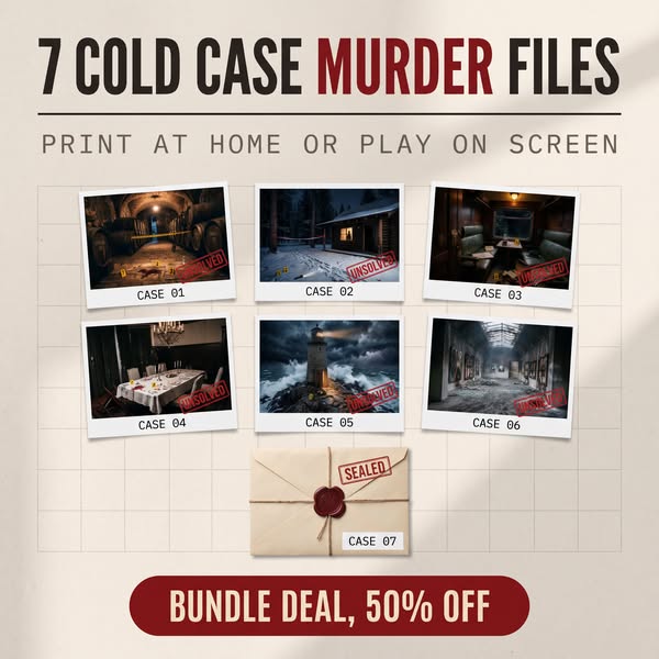 Unsolved Murders. One Evening. Can You Solve Them?