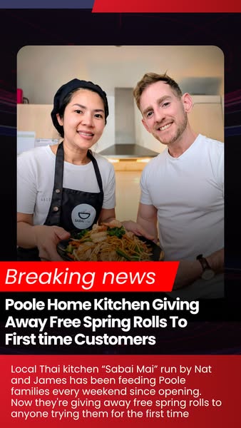Poole couple giving away free spring rolls to first time customers