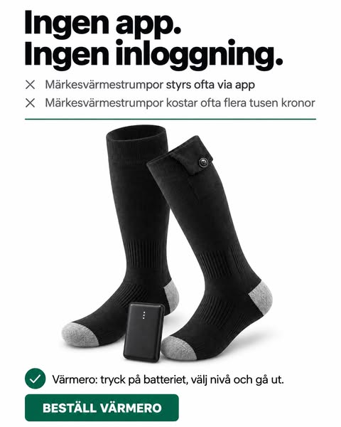 Tre par strumpor. Ändå kalla tår.