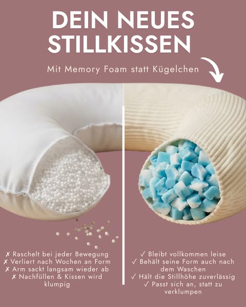 Memory Foam statt Kügelchen - der Unterschied