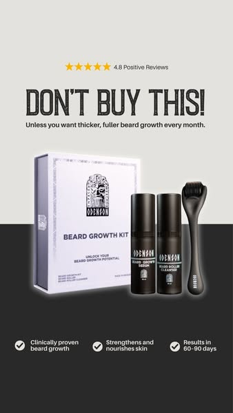 30% Discount - Beard Growth Kit