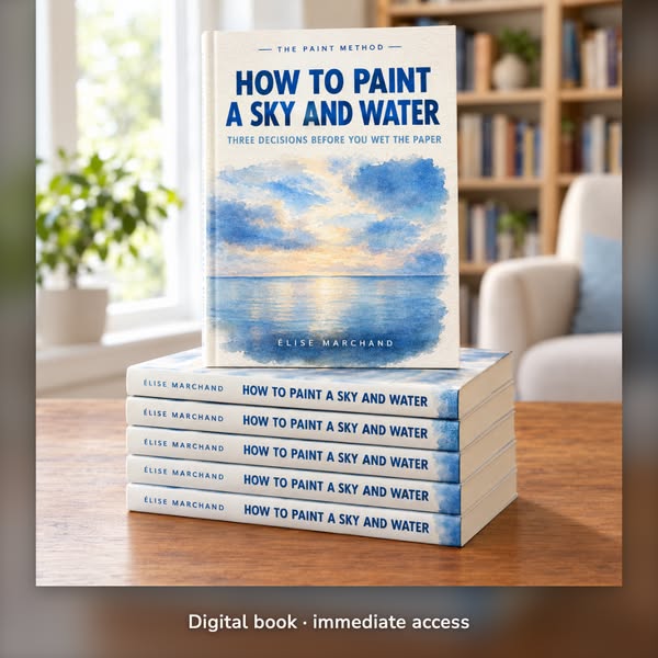 How to Paint a Sky and Water: the three decisions taken before you wet the sheet