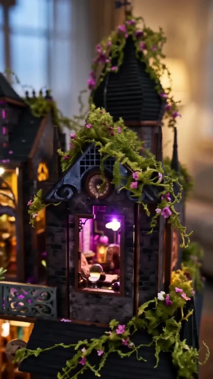 The haunted house with finished rooms inside